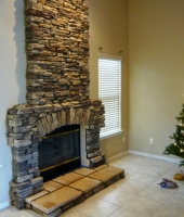 Fire Plcae Made With Suede Ledge Stone | Centurion Stone Of Arizona