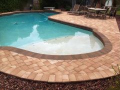 Beautiful Sandstone Thin Pavers Wtih Territorial Pool Coping | Centurion Stone Of Arizona