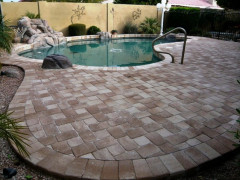 Sandstone Thin Pavers On Pool Decking | Centurion Stone Of Arizona